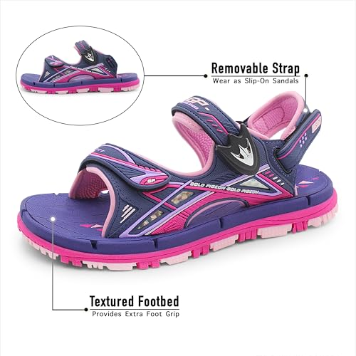 Image of Gold Pigeon Shoes Easy SNAP LOCK Outdoor Water Kids Toddler Sandals for Girls & Boys. Everyday, Vocation, Pool, Summer, Beach Essentials.