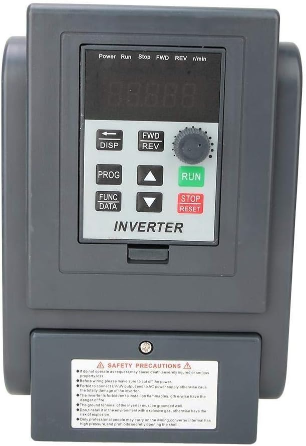 Variable Frequency Drive Converter, Universal Single Phase Input 3-Phase Output Variable Frequency Drive Converter Motor Inverter 0.75kW