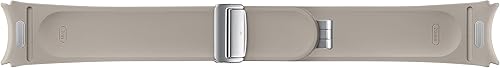 Miniatura 4 de SAMSUNG Galaxy Watch 6, 5, 4 Series Hybrid Eco Leather Band, ancho, cierre magnético con hebilla en D para hombres, mujeres, correa de repuesto para