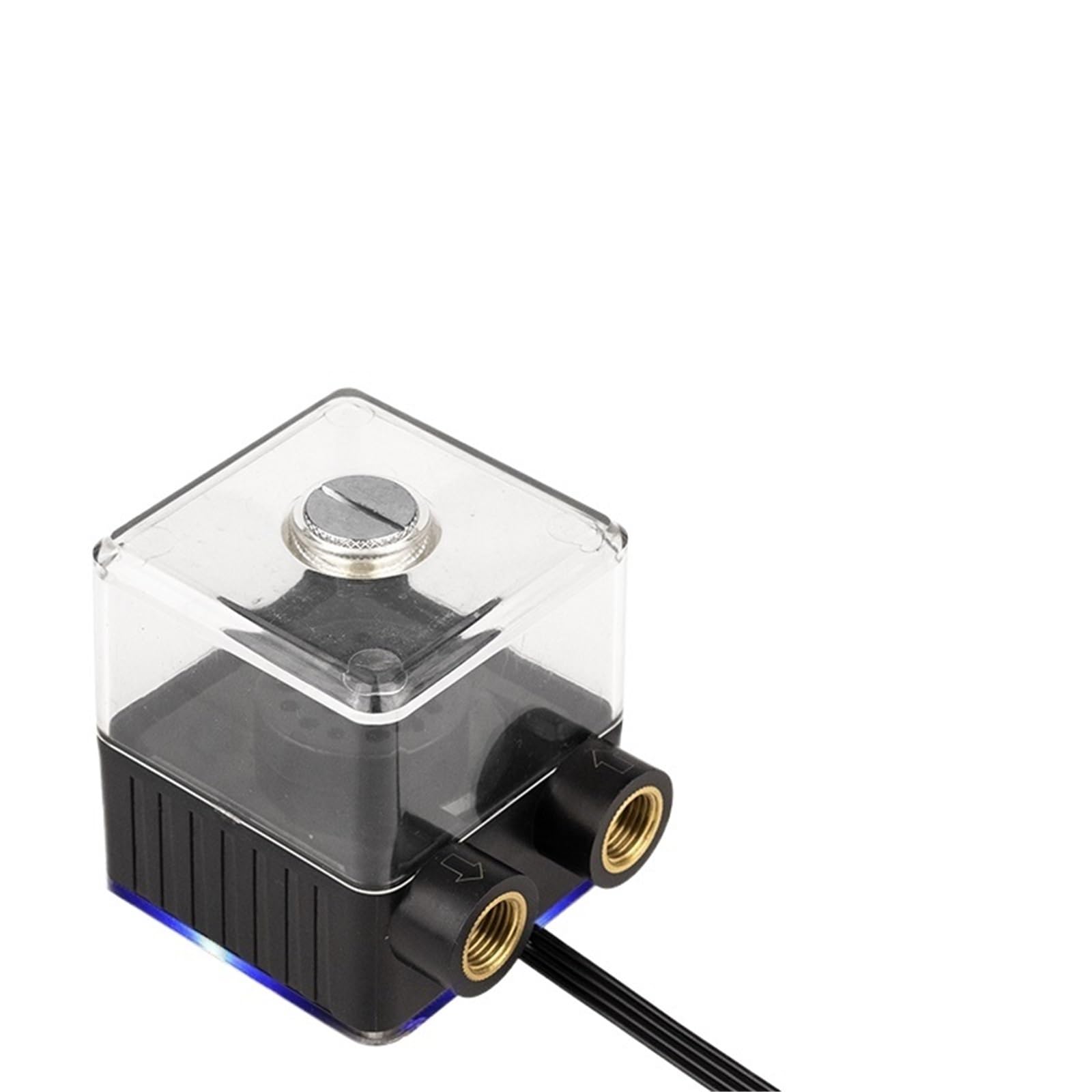 1 sztuk Syscooling SC-55A pompa wodna do chłodzenia wodą bezszczotkowa 12V 390L/H głowica pemp 4,5 metra ze zbiornikiem wody 150 ml (wersja DC12VLight Version)