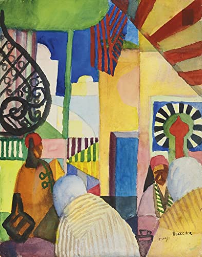 Impressions d'art mural murale tableau dans le bazar August Macke