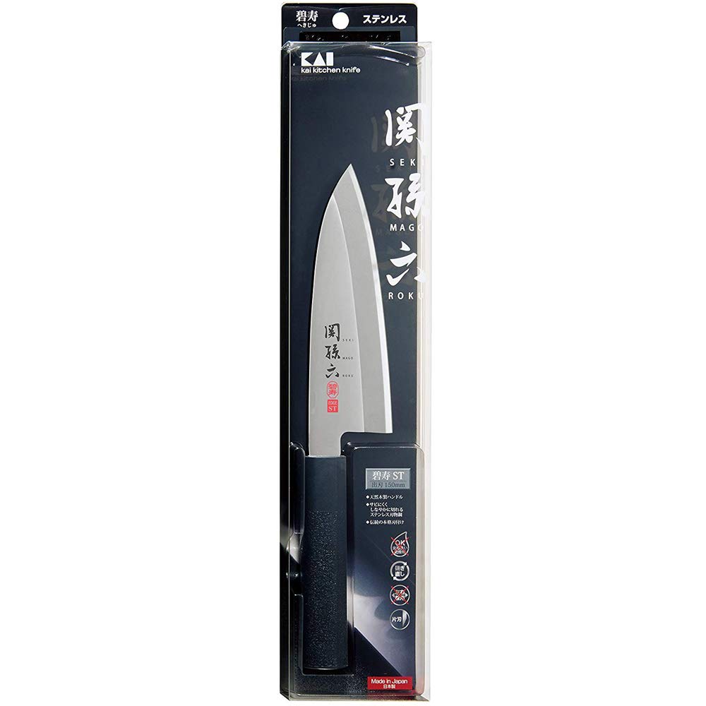 Amazon｜貝印 KAI 出刃包丁 関孫六 碧寿 ステンレス 150mm 日本製