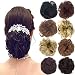 100% Remy Human Hair Bun Extensions Hair Ponytail Extension Wavy Curly Messy Hair Extensions Donut Hair Chignons