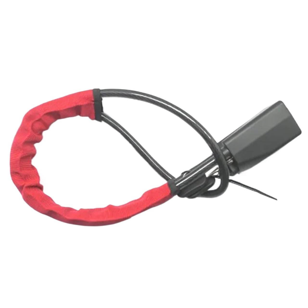 Car Steering Wheel Lock Seat Belt Lock, Theft Universal Steering Wheel Lock Seat Belt Buckle Truck Van RV Multicolor(Red)