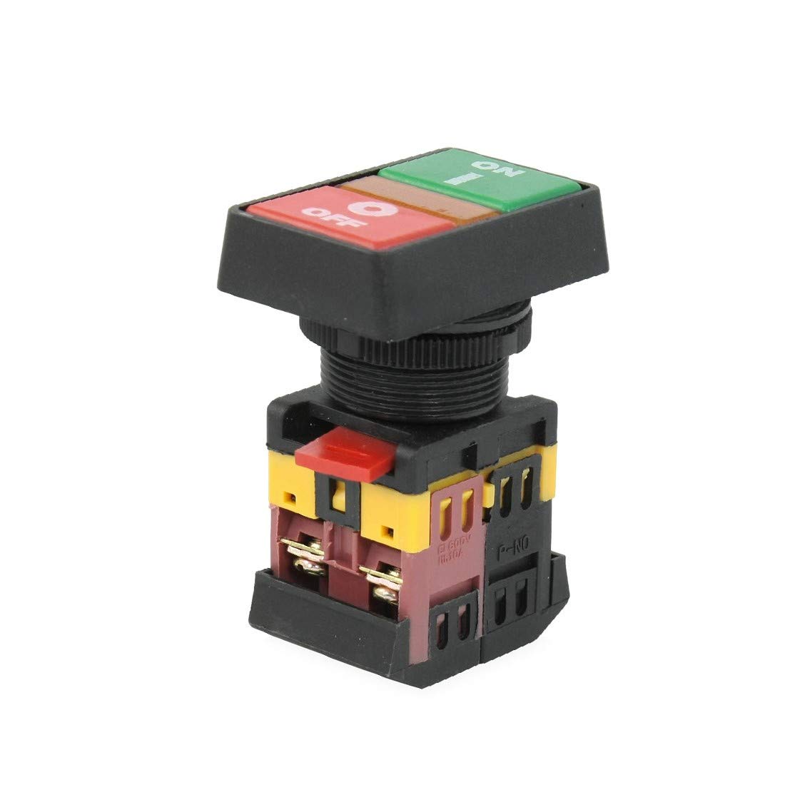 AC 600V 10A I/O ON-Off Start Stop Momentary Pushbutton Switch W 220V Neon Light(AC 600 ν 10A E/A EIN-AUS Start Stop Momentary Pushbutton Switch W 220V Neon Light