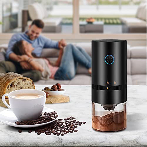 IVEOPPE Molinillo de café eléctrico y de especias, grado de molido ajustable con tapa de seguridad, granos de café… - Imagen 8