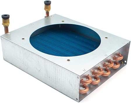 Copper Tube Aluminum Fin Condenser - High-Efficiency Cooling Coil for Small/Compact Refrigerators, AC Units & Ice Machines