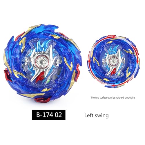 Netoke Gyros Turbo Set, 4D Metall Fusion Kampf Kreisel, Mit Battling Top Launcher, Geschenk-Sets,(B-174-1+B-174-2)