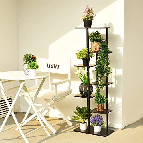 Solatmos Metal Plant Stand With Grow Lights Multiple Flower Planter Pot Holder Shelf Rack Display For Patio Garden Corner Balcony Living Room #TOP1
