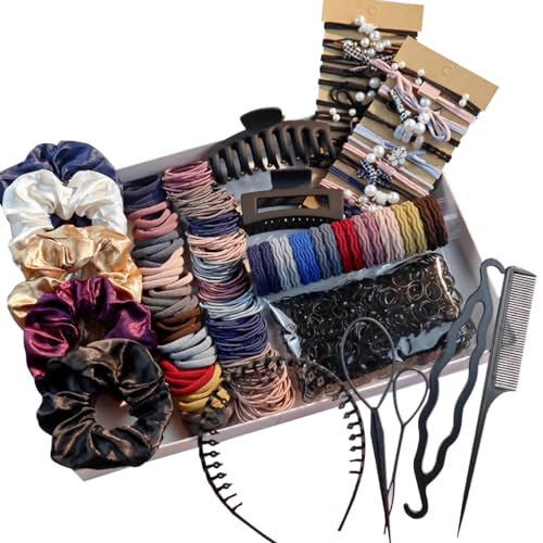 Hair Accessories Set for Women, Ponytail Holders, Hair Scrunchies...