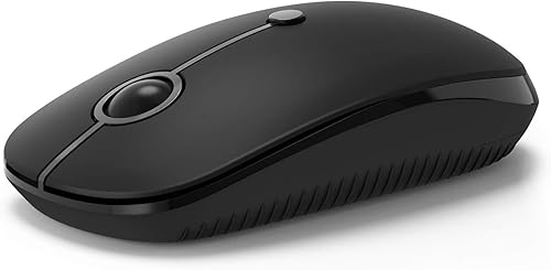 Ratón Bluetooth inalámbrico, modo dual (Bluetooth 4.0 + USB), mouse inalámbrico Bluetooth silencioso con receptor nano USB, 3 niveles de DPI para