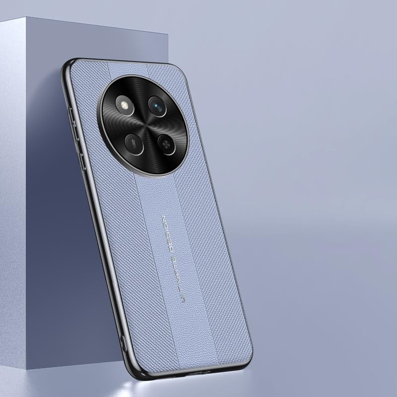 Coque arrière étui en cuir compatible avec Huawei Honor X60 Pro élégant