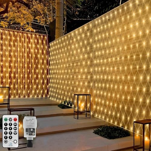 CORST 3X2M Lichternetz Außen Weihnachten mit Stecker,Outdoor...