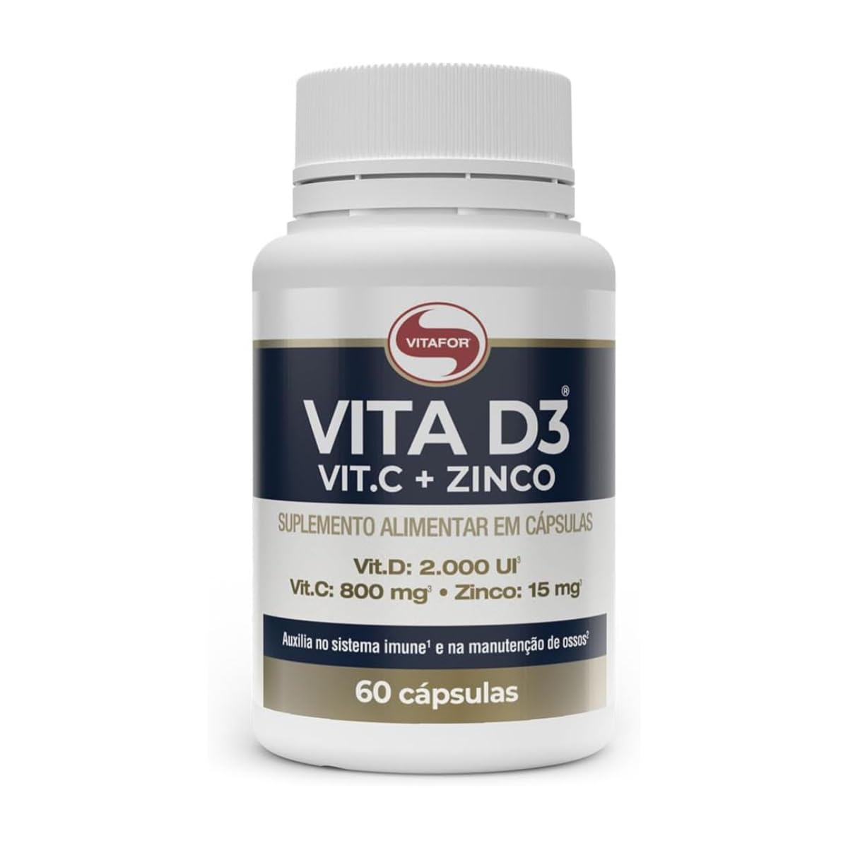 Kit 5 Vita D3 + C + Zinco Vitafor 60 cápsulas em promoção! Veja a oferta e mais achadinhos de Vitaminas & Suplementos 3 Hoje é o melhor dia para comprar Kit 5 Vita D3 + C + Zinco Vitafor 60 cápsulas com aquele preço maroto! Promoção! Aproveite a oferta! 3
