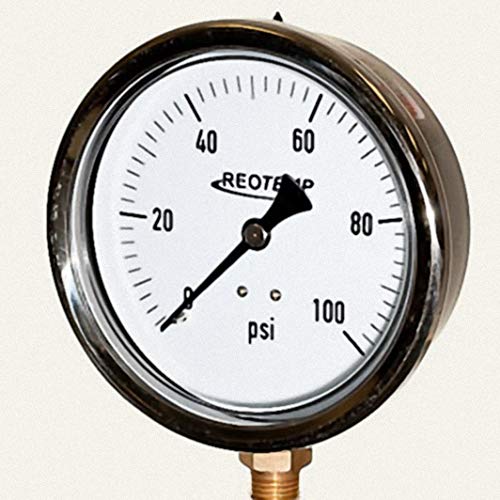 Reotemp Instruments PG40C2A4P20 4" dial 0-200 psi 1/4LM dry
