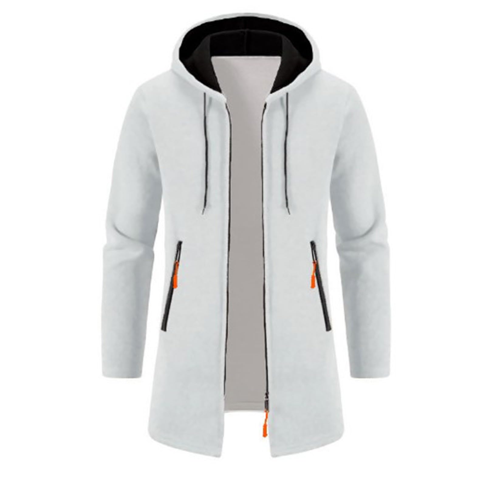 Cardigan Men's Long Sweat Jacket with Zip Knitted Winter Jacket Regular Fit Cardigan Large Sizes Coat Costume Jacket Winter Hood Jacket Lightweight Winter Coat Comfortable Knitted Coat 01