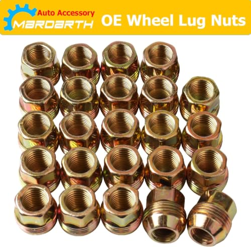 Image of 24PCS,14mmx1.5 OEM Factory Wheel Lug Nuts for Sliverado Sierra 1500 Yukon | for Avalanche,Suburban,Express 2500 C2500 K2500,Escalade,Traverse Yukon,M14x1.5 Studs 6 Lug Wheel