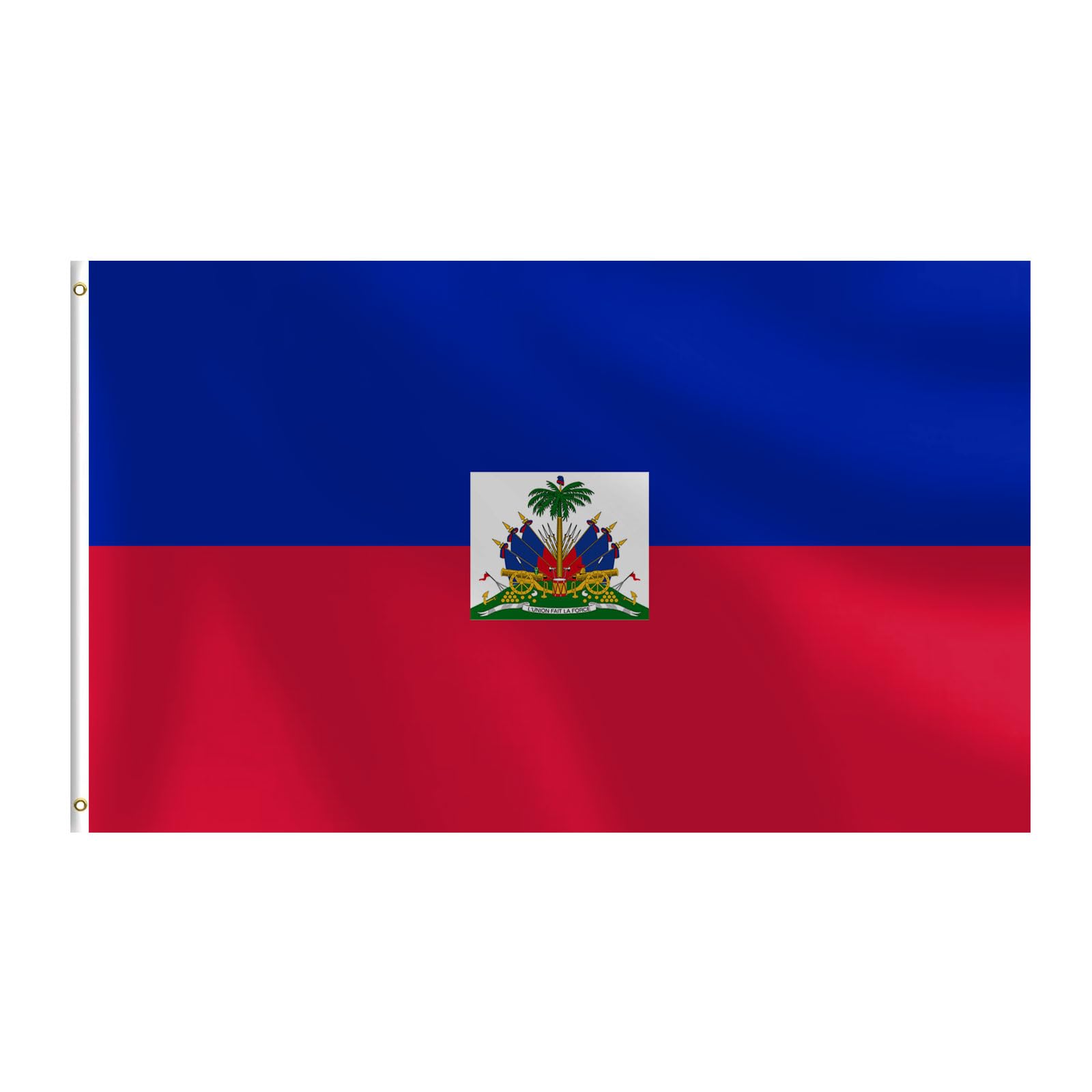 Haitian Flag 3x5 FT Heavy Duty Haiti Flag Double Stitched Vivid Color Fade Proof Outdoor Decor With Brass Grommets(Haiti)