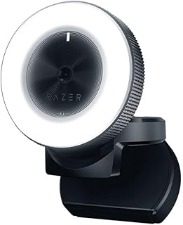 Yaazero Kiyo Live Webcam with Ring Right 1080P HD Web Camera Auto cus 4MP Streaming Video Call Camera with Mic