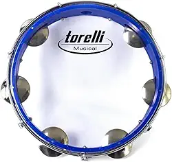 PANDEIRO INJETADO PELE NAILON TRANSPARENTE - AZUL