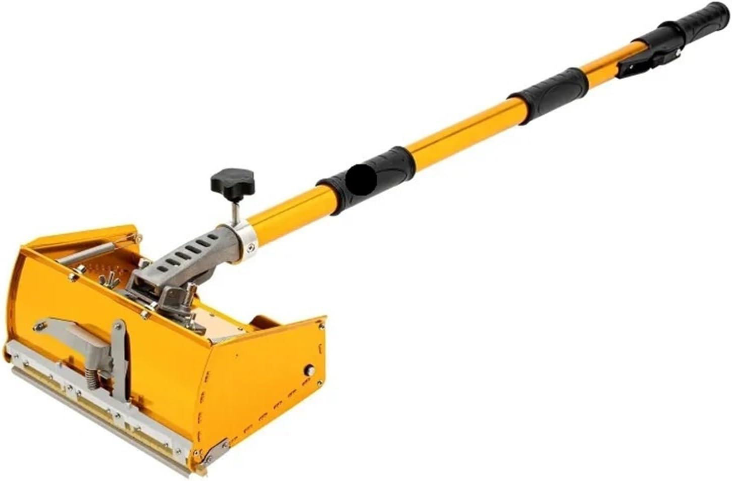 Drywall Flat Finishing Box Wall Repair Putty Box With Adjustable Rod - Aluminum Alloy Scraper Tool For Smooth Finish And Large Capacity