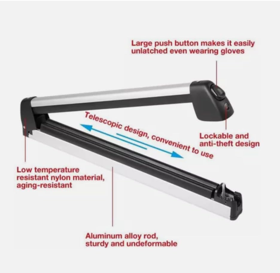 2Pcs Ski Rack Snowboard Carrier Racks Fits for Mercedes Benz V167 GLE 2019-2022