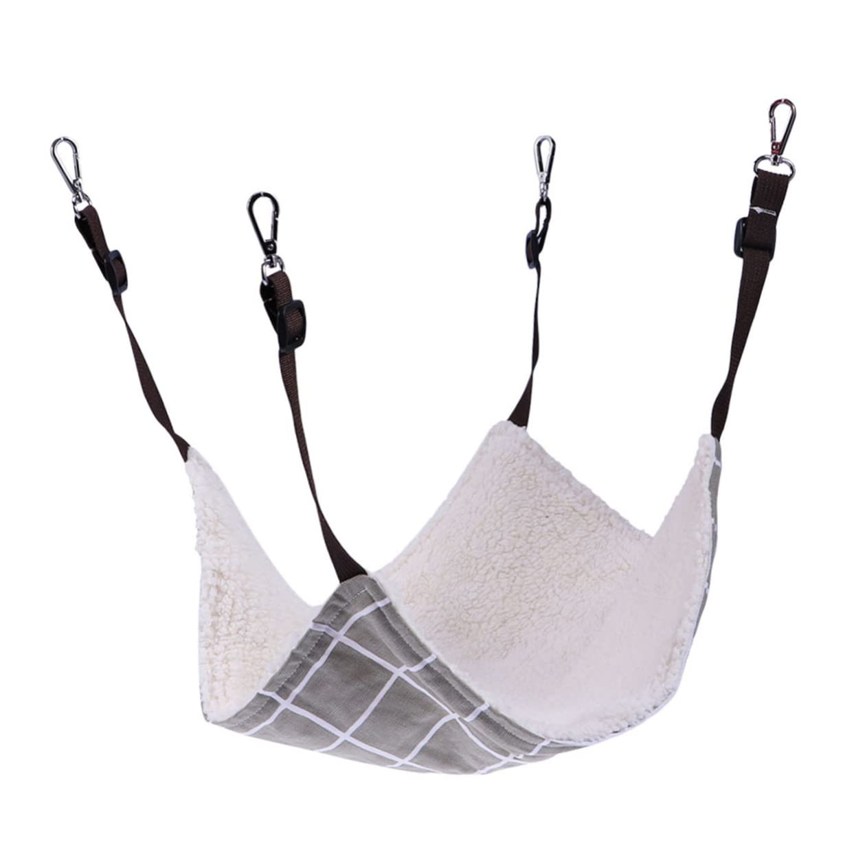 ABOOFAN Lot De 3 Hamacs Double Couche en Toile pour Chat Cage pour Animaux De Compagnie Perméable À Lair Chaud pour Petits Chiens Taille Aléatoire