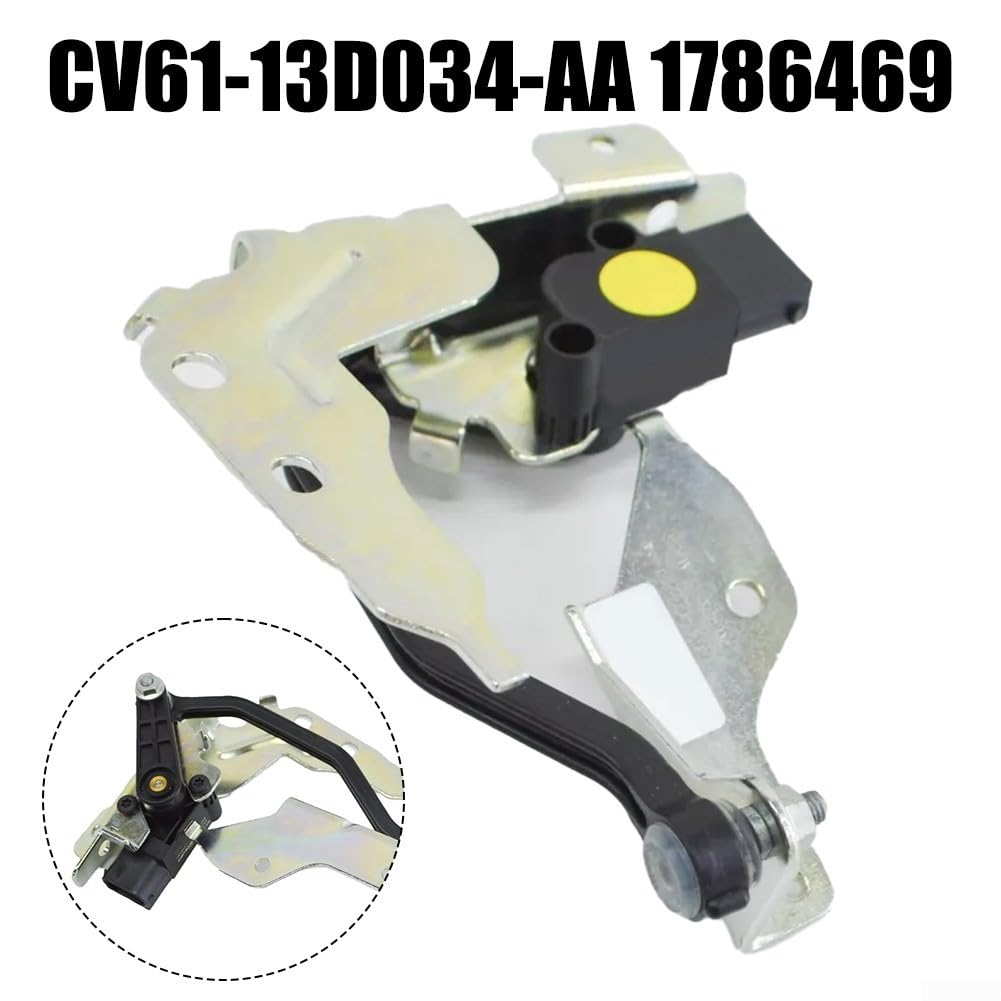 Sensor de nivelación de faros delanteros y soporte para Ford Kuga 2012-2019 ABS metal negro plata reemplazo OE CV61-13D034-AA 1786469 ajuste preciso desgaste