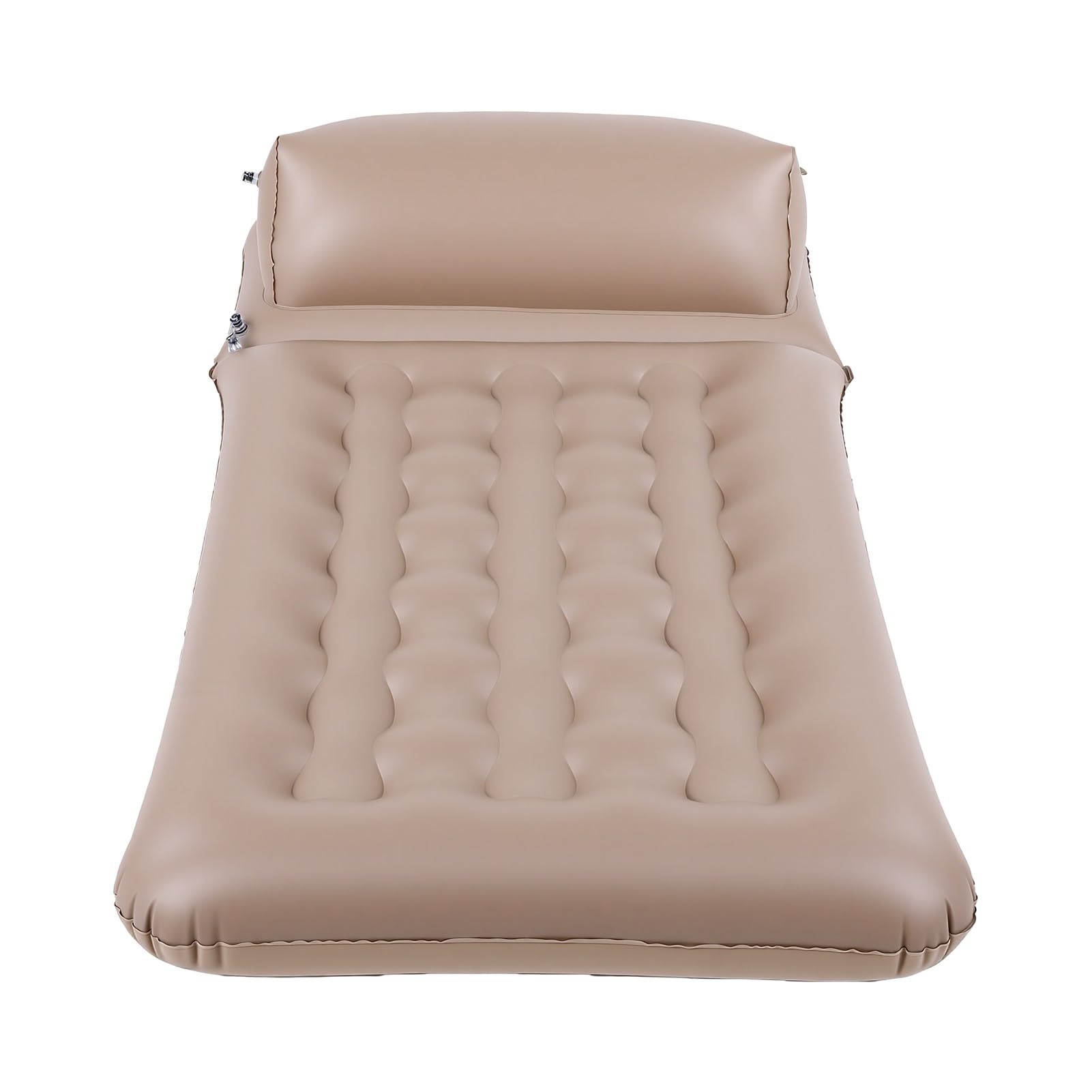 Fockety Aufblasbare Pool-Schwimmmatte, Leichtes, mit PVC Beflocktes Strandfloß für Erwachsene, mit Ergonomisch Geformtem Design und Erhöhten Kanten, für Sommerliches Wasserfaulenzen Im