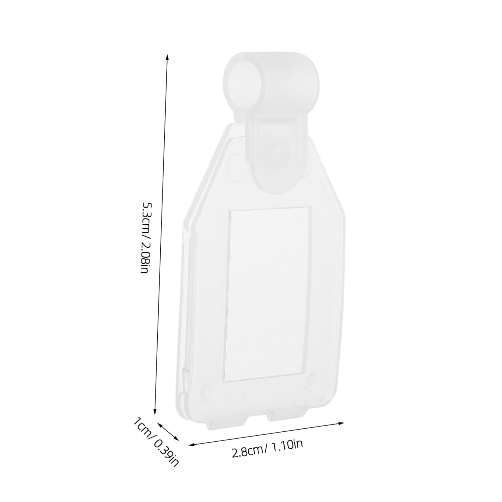 Alipis 20pcs Tag Stands Hang Holder for Name Shelve Label Clip Tag Clip Transparent Pp