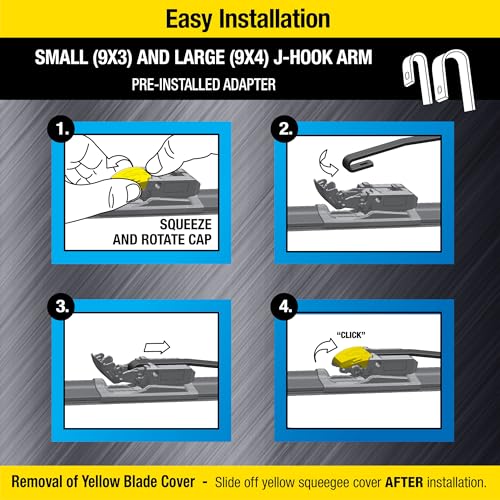 Image of Rain-X 870415 Rugged XL Wiper Blade 15 inch, Windshield Wipers Replacement, Quiet & Durable Beam Design, All Weather Performance & Easy Universal Install, Blade Wear Indicator (Pack of 1)