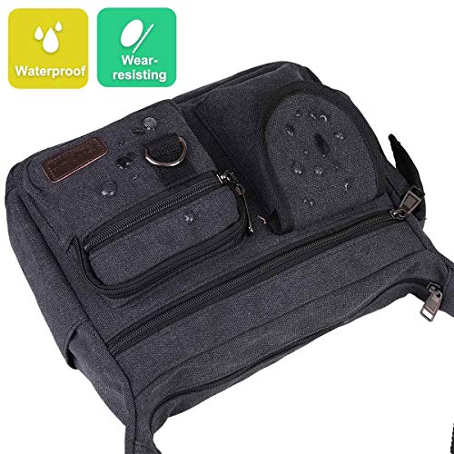 Canvas Messenger Tassen BOMKEE Schouder Crossbody Satchel Mens Vintage Casual Notebook Waterdichte Dag Tas voor Reizen… - Afbeelding 5
