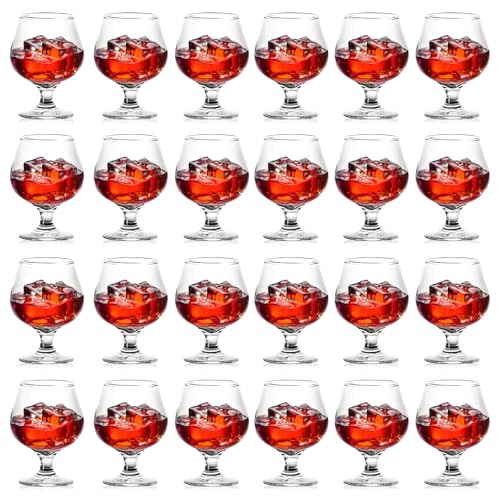Image of Brandy Bourbon Whiskey Cognac Scotch Drinking Glasses, Superb Lead-Free Crystal Snifter Glass for Cocktail Party Dishwasher Safe, 11.5 oz (Set of 24)