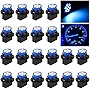 Ouzorp 20Pcs T10 194 168 Dash Instrument LED Light Bulbs Bright Panel Gauge Cluster Dashboard LED Light Bulbs blue