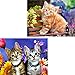 Reofrey 2 Packung Diamond Painting Zubehör 5D DIY Diamantmalerei Stuhl Glocke CatBohren Voll Stickerei Strass Diamant Malerei Set Wanddekoration 30x40 cm