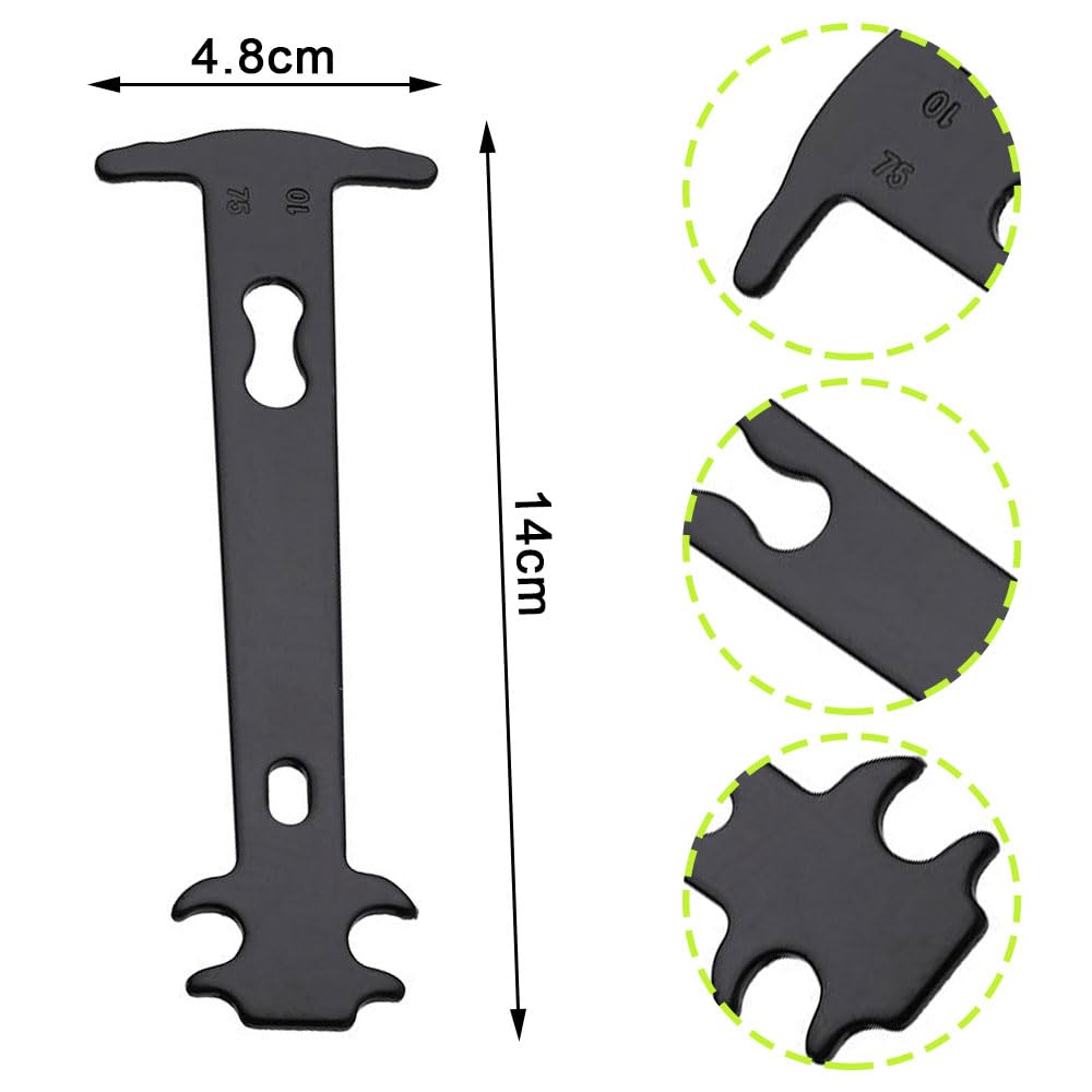 JIARIENBAO 3 Pcs Bicycle Chain Repair Tool Kit Bike Link Plier Chain Measuring Ruler Bike Chain Tool for Road Mountain Bike - Image 4