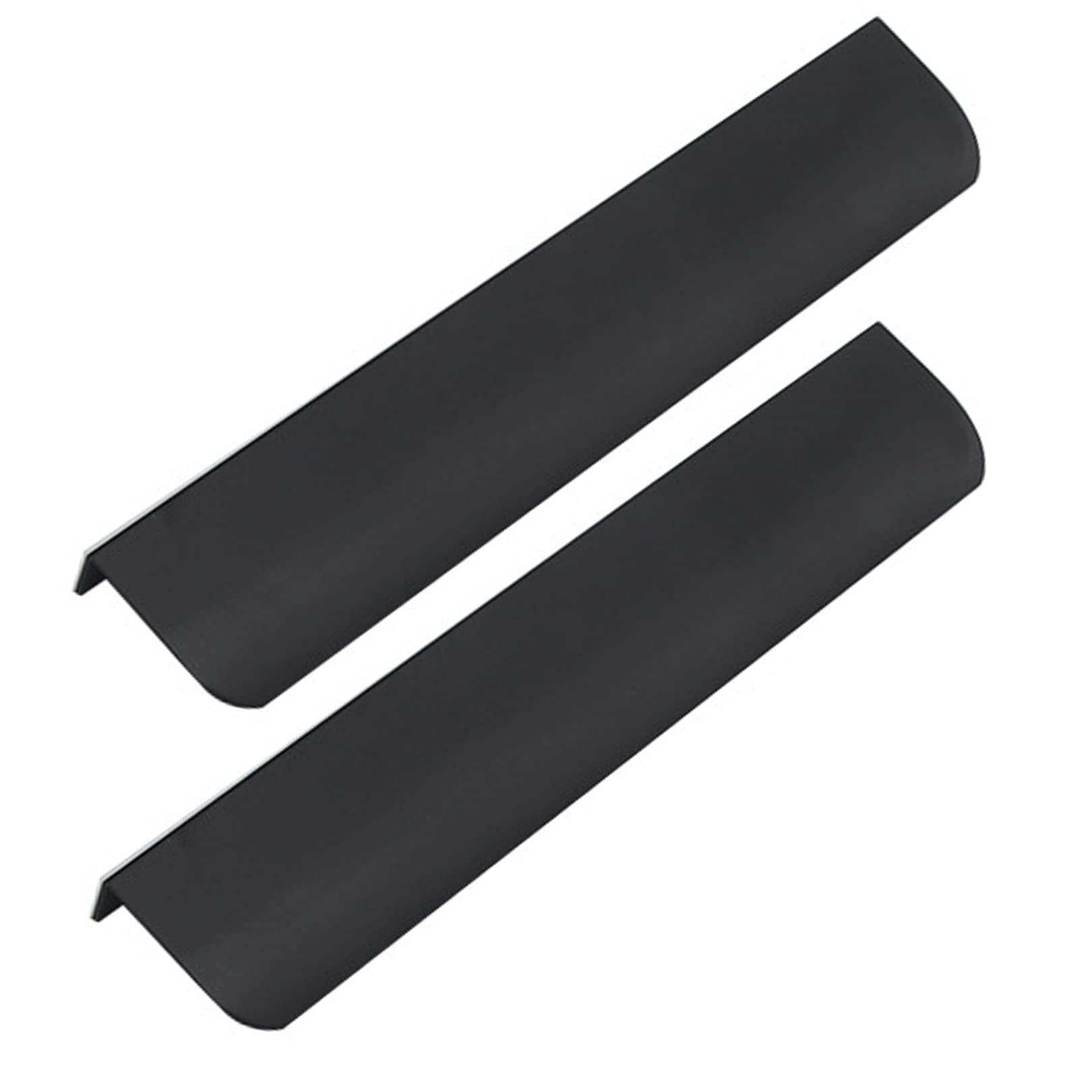 SBZIOJHDR Door Handle, Concealed Handles Aluminium Alloy Wardrobe Kitchen Cabinet Drawer Black 2 Pieces(Overall Length 200mm)