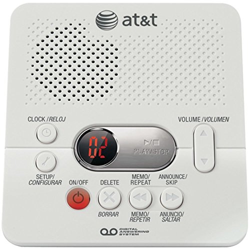 AT&T 1740 Digital Answering System W/ 60 Min Recording Time & Memo Recording Electronics Computers Accessories