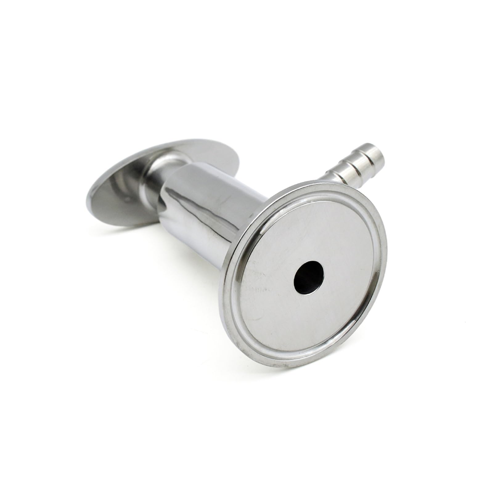 AARTERZZA 10mm Hose Barb OD 304 Stainless Steel External Thread Sampling Valve 50.5mm Ferrule