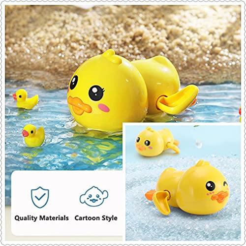 Bath Toy,Cute Animal Clockwork Bathtub Swimming Pool Toy,Baby Bath Toys for Toddlers 1-3, Boys & Girls Water Bath Toy Set,5 Pack - Thumbnail 3