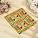 MAYJOYDIY 6 Yards Kente African Fabric 43.8 Inch African Ankara Print Fabric Cloth Traditional Indian Wax Prints Fabrics for Dresses Shirts Trousers Bags Curtains Tablecloths