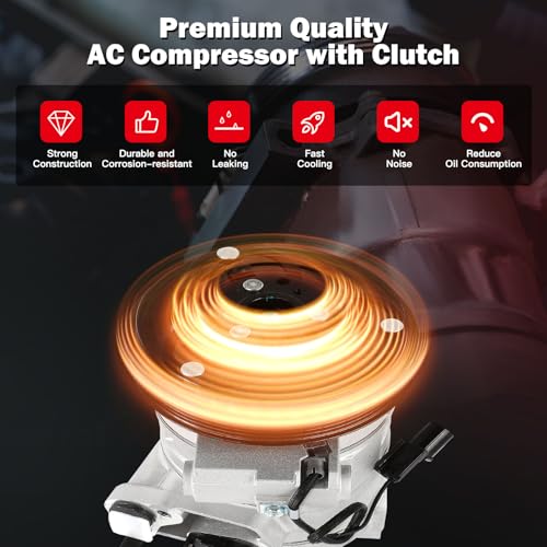 Image of cciyu AC Compressor with Clutch for Car for Jeep Wrangler 3.8L 2007-2011