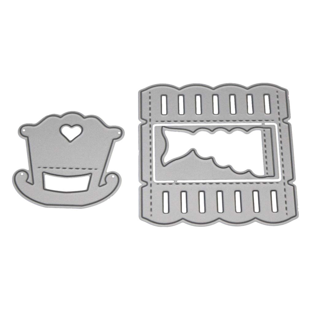 Fustella Per Scrapbooking Motivo Croce E Colomba - 7,7x5 Cm In Acciaio Carbonio | Per Biglietti E Decorazioni