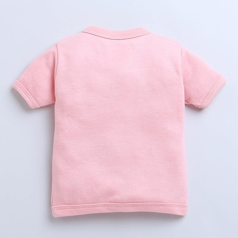 Image of BUMZEE Baby Girls Regular Fit Half Sleeves V-Neck Cotton Jablas,Pack of 3