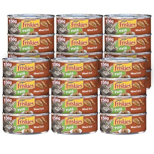 Purina Friskies Pate Wet Cat Food Pate Mixed Grill (156g x 24)