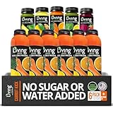 O2 Living Juice Carrot Kick Organic Cold Pressed Juice, No Sugar or Water Added, Made with Carrot, Orange, and Yellow Beet, Loaded with Nutrients, Vitamins, Enzymes, and Minerals (6 Pack + 4oz Variety Pack)