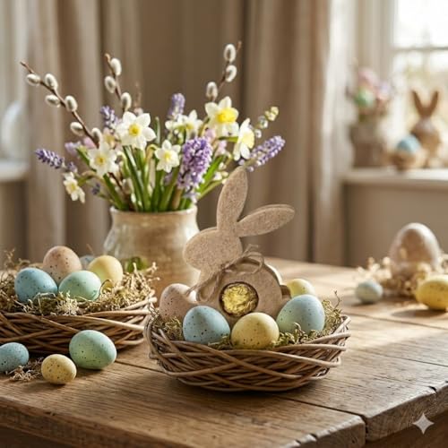 10 Stück Osterhase Bunny „Rocher“ Gastgeschenk Tischdeko Mitbringsel Ostern
