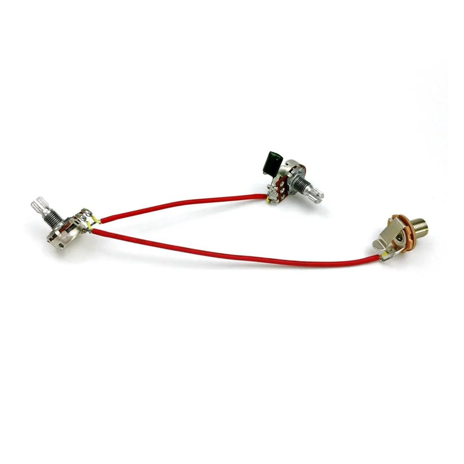 Kit de precableado para guitarra eléctrica con arnés de cableado de 3 cables y potenciómetro de 500 K