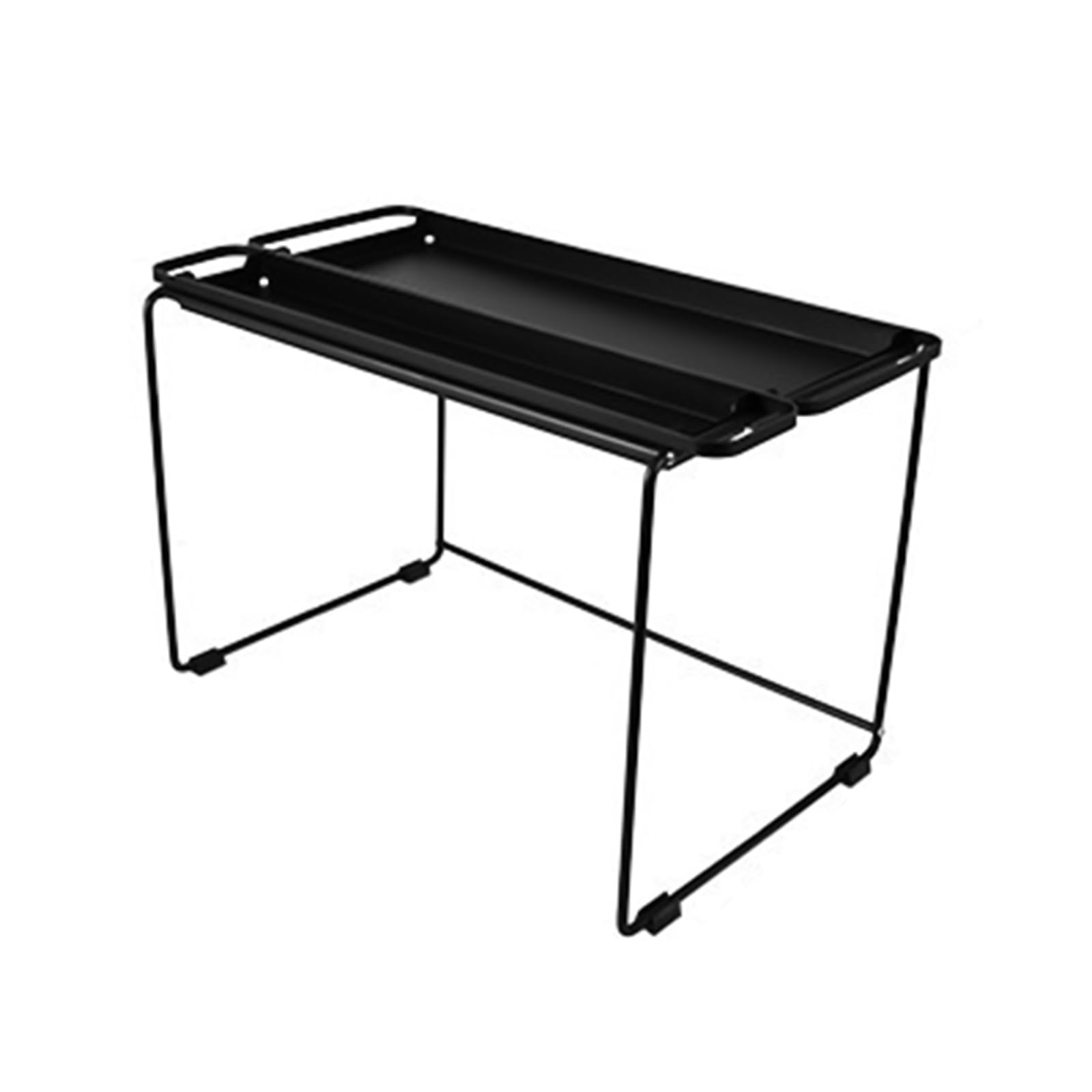 Hsioluted Microwave Storage Stand for Kitchen Countertop Seasoning Rack with Detachable Tray Space Saving Condiment Organiser Utility Storage Shelves