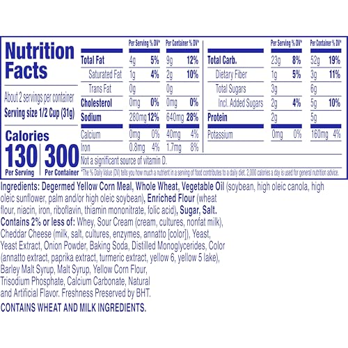 Image of Chex Mix Cheddar Snack Mix, Snack Cup, 2.5 oz | Individual Cup, Fits Car Cupholder, Corn & Wheat Chex, Pretzels, Cheese Crackers, 50% Less Fat than Regular Potato Chips